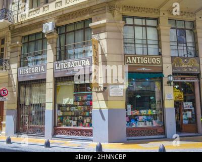 Historische Libreria de Avila in Buenos Aires in der Altstadt Stockfoto