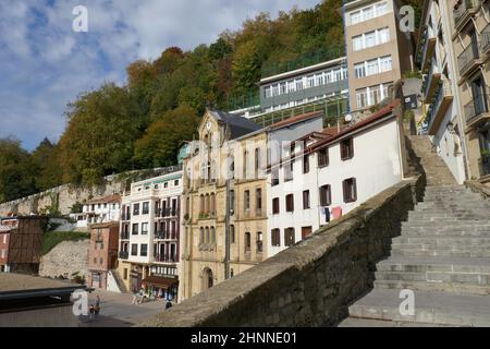 San Sebastian Fischerhafen Stockfoto