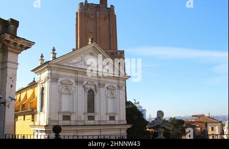 ROM, ITALIEN- 29 2018. DEZEMBER 2018: Santa Caterina a Magnanapoli ist eine Kirche aus dem 16th. Jahrhundert im alten Rom. Es befindet sich auf dem Quirinal Hügel, an der piazza Magnanapoli. Stockfoto