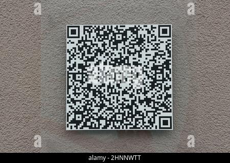 Zweidimensionaler QR-Code-Barcode Stockfoto
