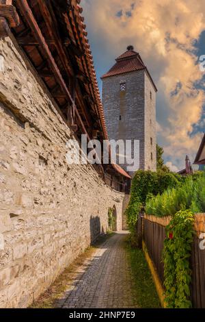 Turm der historischen Stadt Wal in Berching Stockfoto