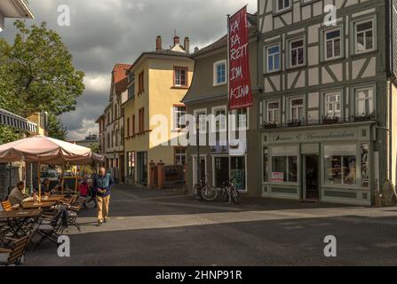 Hauptstraße in der Altstadt von Kronberg im Taunus, Hessen, Deutschland Stockfoto