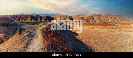 Über das Kopet Dag Gebirge im Süden Turkmenistans in der Nähe der iranischen Grenze Stockfoto