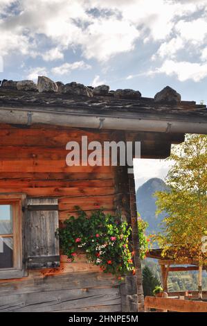 Die alpen in Südtirol / seis Stockfoto