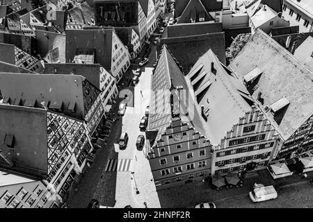 Mittelalterliche Stadt Dinkelsbühl in Deutschland Stockfoto