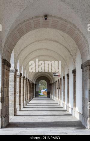 Historisches Badehaus am Sprudelhof in Bad Nauheim Stockfoto