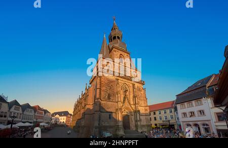 Berühmte sankt Wendelin Kirche in Sankt Wendel, Deutschland Stockfoto