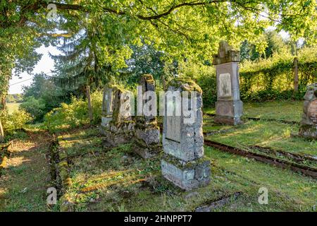 jüdischer Friedhof in St. Wendel am Galgenberg Stockfoto