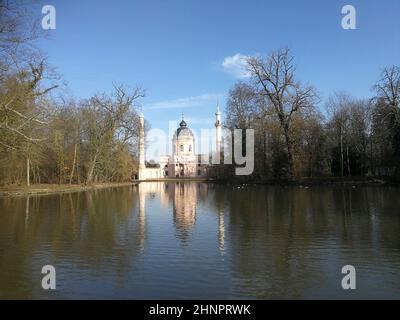 Moschee im Schlosspark Schwetzingen Stockfoto