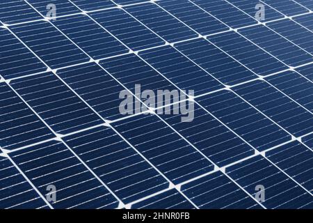 Textur Des Solarzellen-Moduls. Hintergrund des Solarpanels. Stockfoto