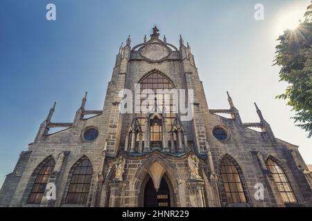 Kathedrale der Himmelfahrt unserer Lieben Frau und des heiligen Johannes des Täufers in Sedlec, Kutna Hora, Tschechische Republik, Europa. Stockfoto