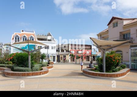 Praca Central, Santa Maria, Sal, República de Cabo (Kap Verde) Stockfoto