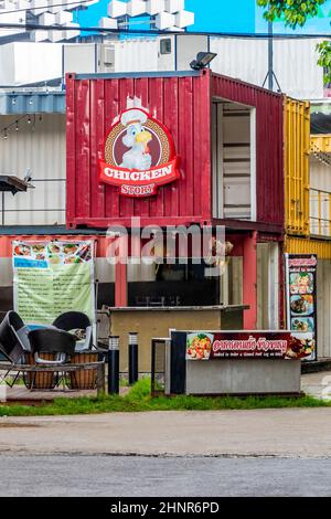 Chicken Story Restaurant in Huai Khwang Bangkok Thailand. Stockfoto