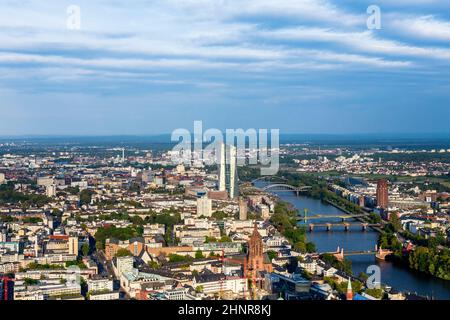 Der neue Sitz der Europäischen Zentralbank in Frankfurt Stockfoto