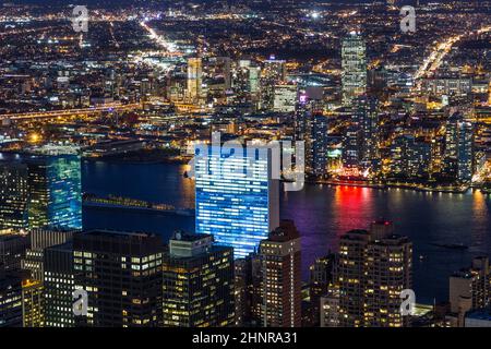 Gebäude der Vereinten Nationen in New York Stockfoto