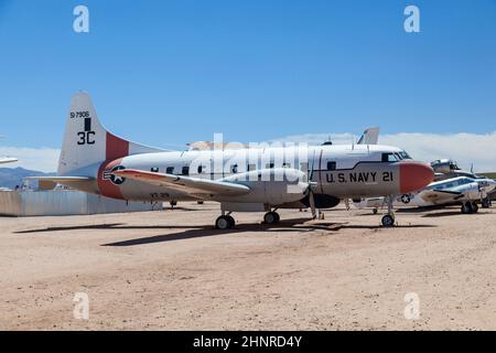 Besuch des Pima Air and Space Museums in Tuscon Stockfoto