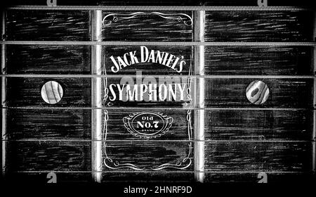 „Jack Daniels Rock Music“-Promo Stockfoto