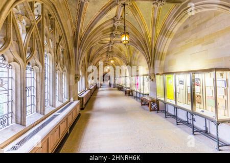 Innenraum der Yale University Bibliothek Stockfoto