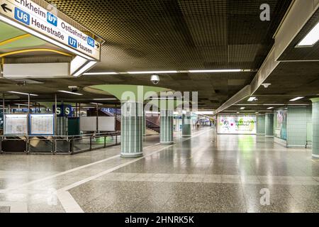 U-Bahn-Station Hauptwache in Frankfurt Stockfoto