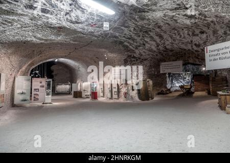 Die Menschen besuchen das Bergbauwerk Sondershausen in Deutschland Stockfoto