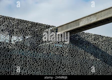 Das Museum der europäischen und mediterranen Zivilisationen namens Mucem Stockfoto