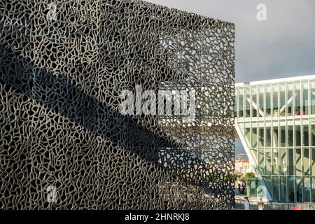 Das Museum der europäischen und mediterranen Zivilisationen namens Mucem Stockfoto