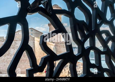 Das Museum der europäischen und mediterranen Zivilisationen namens Mucem Stockfoto