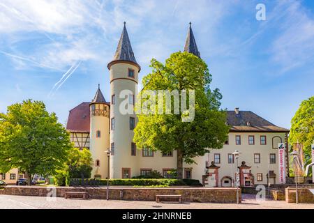 Berühmte Burg in Lohr am Main Stockfoto