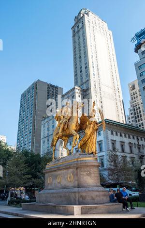 General William Tecumseh Sherman Monument Statue Stockfoto