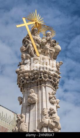 Säule der Heiligen Dreifaltigkeit in Budapest, Ungarn Stockfoto