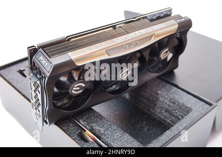 EVGA GeForce RTX 3090 Nvidia GPU-Display Stockfoto