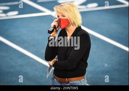 Lievin, Frankreich, Frankreich. 17th. Februar 2022. France PIERRON während der World Athletics Indoor Tour, Treffen mit Hauts-de-France Pas-de-Calais in der Arena Stade Couvert am 17. Februar 2022 in Lievin, Frankreich. (Bild: © Matthieu Mirville/ZUMA Press Wire) Stockfoto