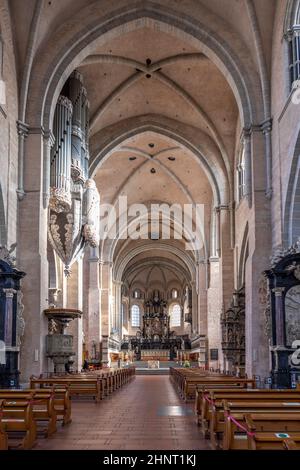 Die römischen Denkmäler, der Dom zu St. Peter (Trierer Dom) und die Liebfrauenkirche, UNESCO-Weltkulturerbe Stockfoto