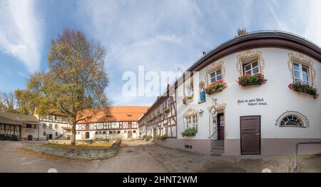 Bau des ehemaligen Klosters und heute Reiterhof rettershof im taunus, hessen, Deutschland Stockfoto