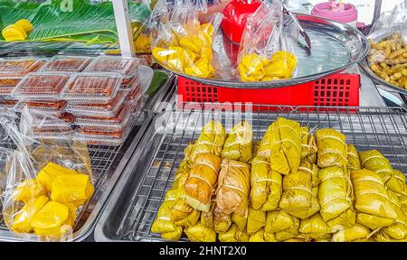 Jackfruit an einem Street Food Stand in Bangkok Thailand. Stockfoto