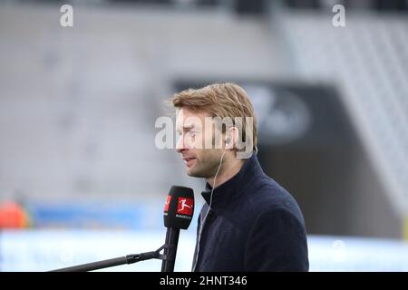 1. FBL: 21-22: 17. Spt. SC Freiburg gegen Bayer 04 Leverkusen Stockfoto