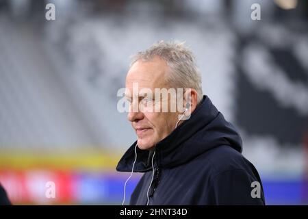 1. FBL: 21-22: 17. Spt. SC Freiburg gegen Bayer 04 Leverkusen Stockfoto