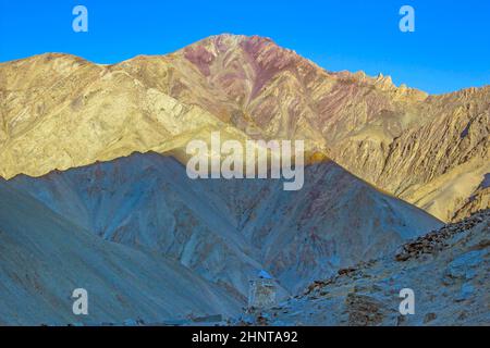 Himalaya-Berge, Sonnenaufgang, in Leh-Ladakh Stockfoto