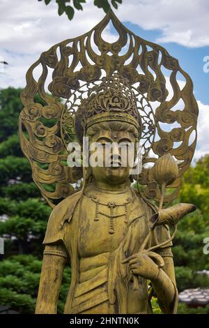 Die Statue der Göttin Benzaiten stammt von der Hindu-Göttin, der ein Toganji-Tempel gewidmet ist. Nagoya. Japan Stockfoto