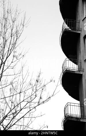 Moderne Apartments in Warschau Stockfoto