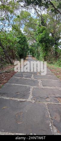 Der Taipingling Sea View Trail, New Taipei City 18. Okt. 2021, Taiwan Stockfoto