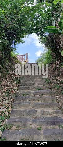 Der Taipingling Sea View Trail, New Taipei City 18. Okt. 2021, Taiwan Stockfoto