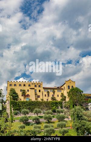 Schloss Trauttmannsdorf in Meran (Meran), Region Botsen in Italien Stockfoto