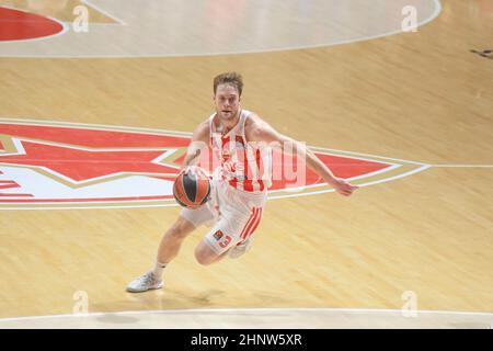 Nate Wolters (Red Star Belgrade). Euroleage Basketball 2021-22 Stockfoto