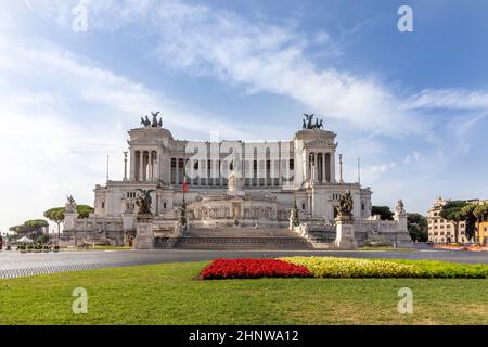 Rom, Italien - 4. August 2021: Blick am späten Nachmittag auf das Alter des Vaterlandhauses in Rom. Stockfoto