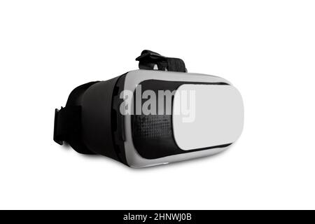 VR-Kamera Brille Smartphone isoliert auf weißem Hintergrund mit Beschneidungspfad. Stockfoto