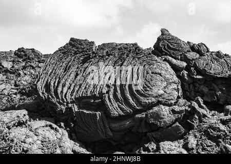 Kalten vulkanischen Flow im Detail Stockfoto