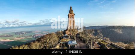 Kyffhaeuser, Denkmal, Barbarossa in Thüringen, Deutschland Stockfoto