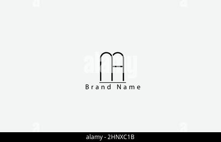 NA UND N Eine abstrakte Vektor-Logo-Monogramm-Vorlage Stock Vektor