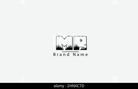 MR RM M R – Vorlage für abstraktes Vektorlogo-Monogramm Stock Vektor